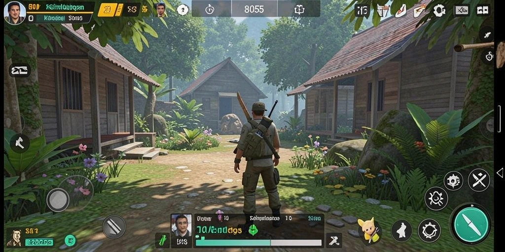 Tangkapan layar gameplay menarik dari game simulasi 8055.