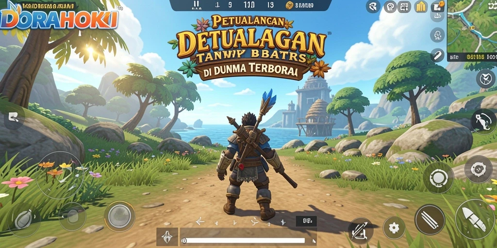 Tampilan menakjubkan dari gameplay DORAHOKI yang penuh petualangan.