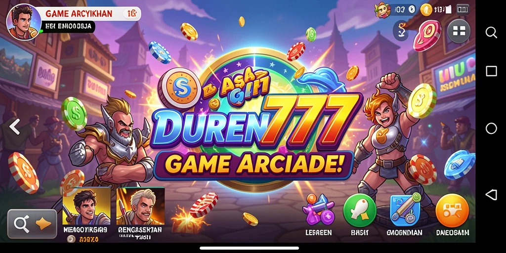Tampilan gameplay DUREN777 yang penuh warna dan menarik.