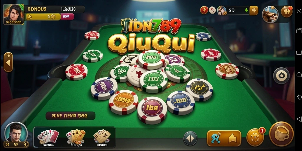 Screenshot menampilkan gameplay seru dari QiuQiu.