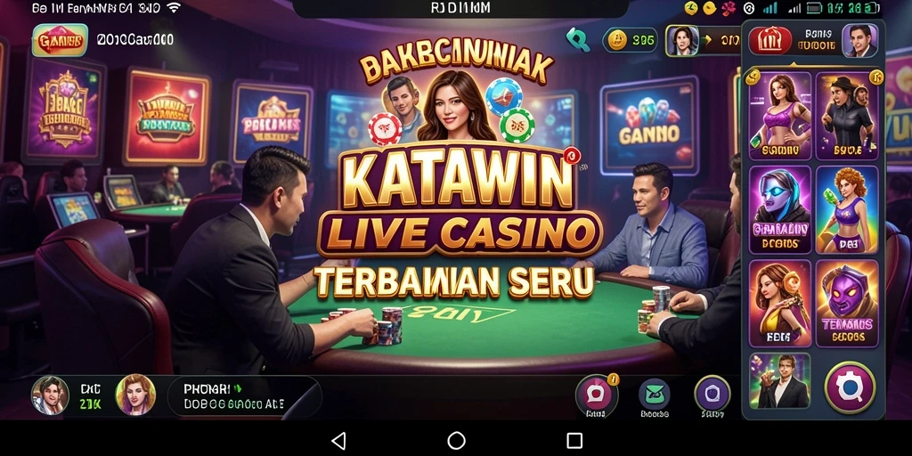 Screenshot gameplay Live Casino KATAWIN yang menarik dan interaktif.