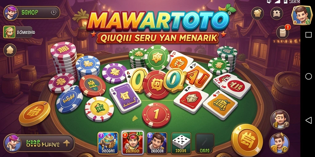 Tampilan seru dari gameplay QiuQiu di MAWARTOTO.
