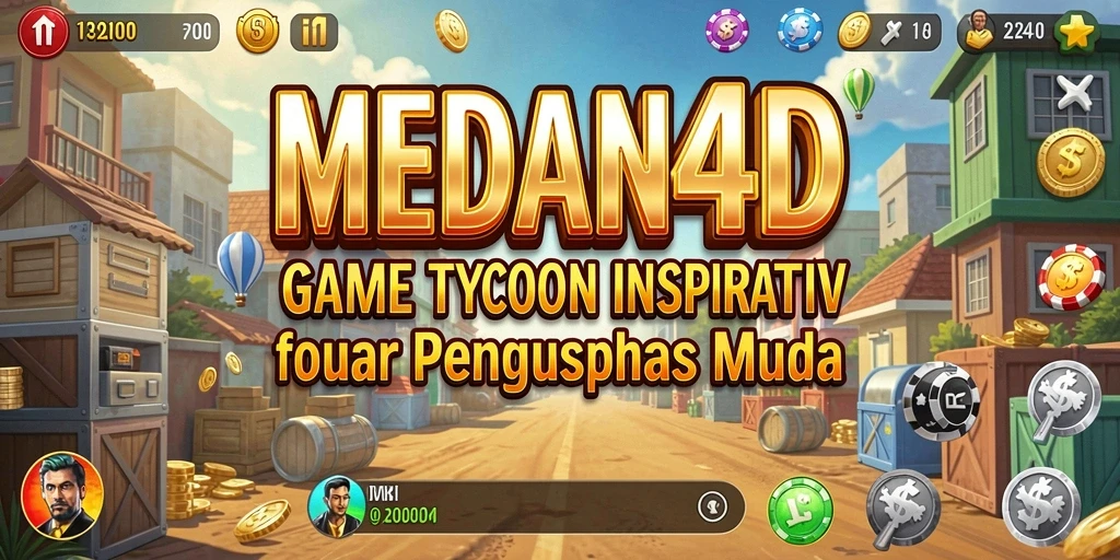 Tampilan gameplay <strong>MEDAN4D</strong> yang seru dan strategis dalam membangun bisnis.