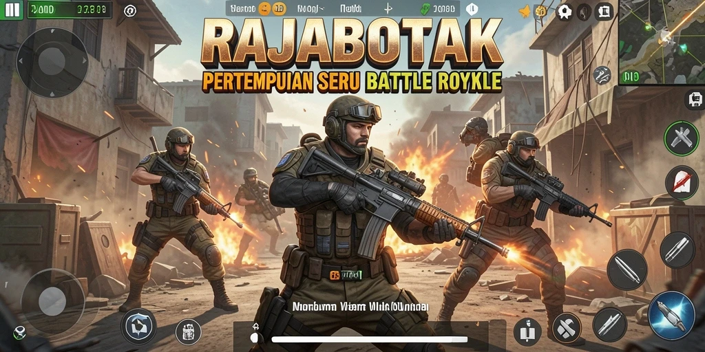 Tangkapan layar menunjukkan aksi seru dan intens di RAJABOTAK.