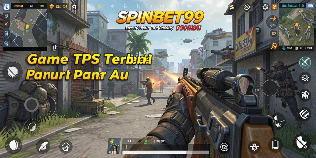 Screenshot SPINBET99 menampilkan aksi seru gameplay TPS yang mendebarkan.