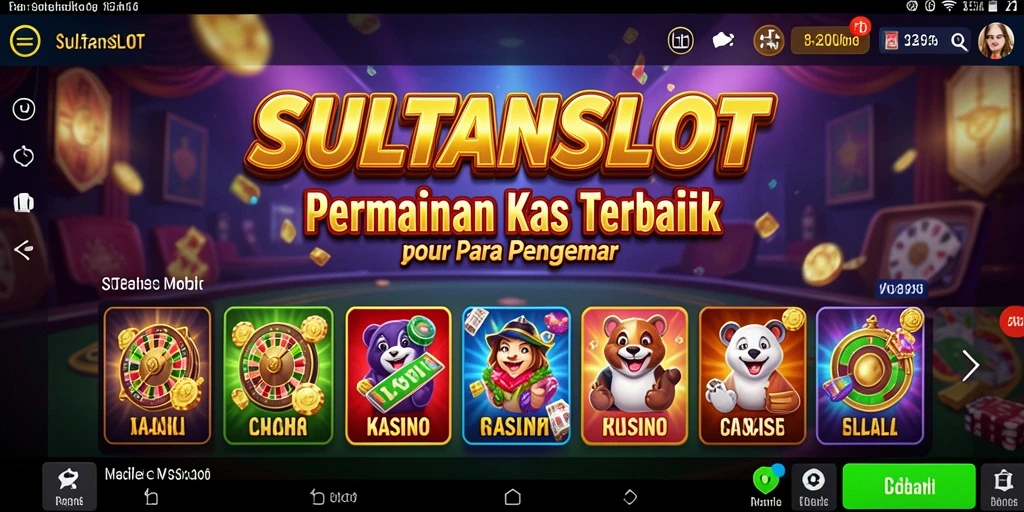 Screenshot gameplay SULTANSLOT menampilkan grafis menarik dan antarmuka yang mudah digunakan.