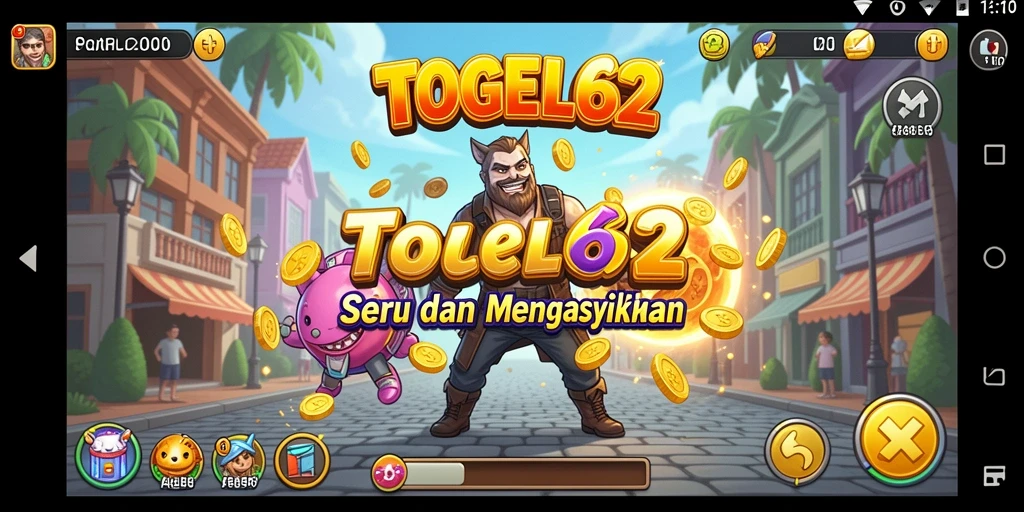 Screenshot gameplay TOGEL62 menampilkan keseruan permainan Arcade.