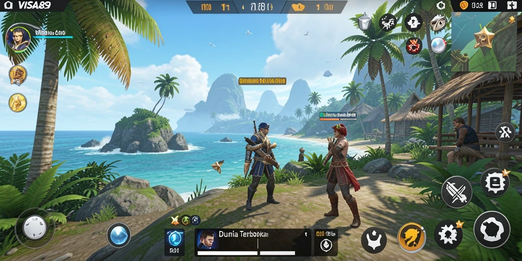 Gameplay <strong>VISA89</strong> yang menyenangkan dalam dunia terbuka.